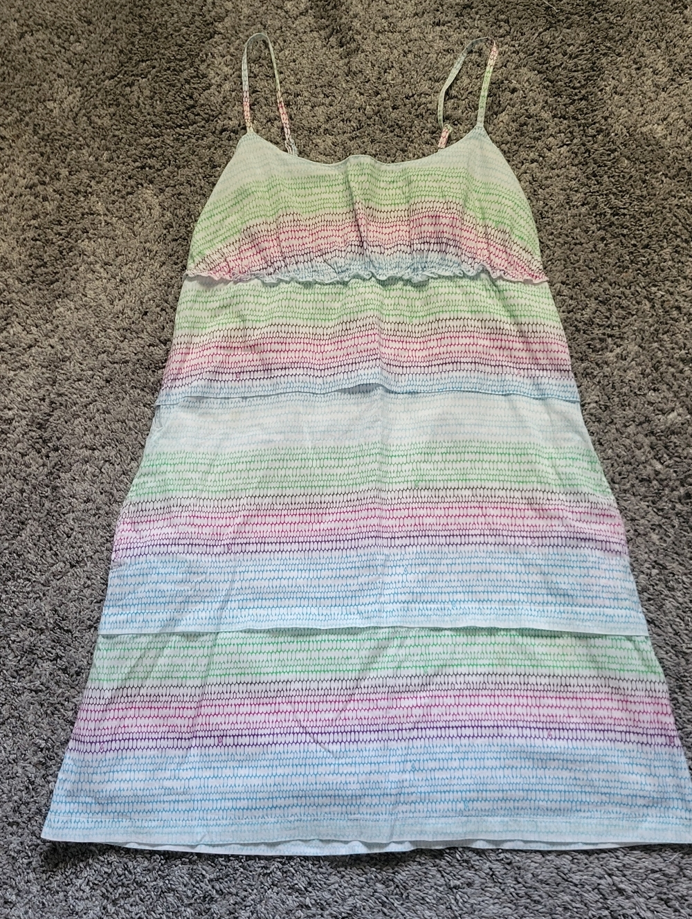 Volcom Multi-color Striped Spaghetti Strap Sundress Size Small *NWOT*